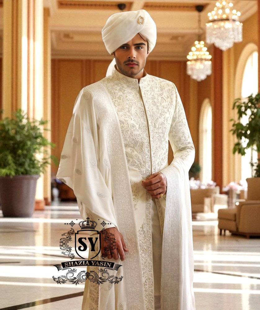 Shop our luxury shawls for men online at Shazia Yaseen. Shop for men's shawls in beautiful styles and vibrant colours. Shop a wide selection of embroidered shawls, luxury shawls and wedding shawls online.