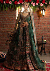 Get the look in this stunning Emerald Luxe Bridal Lehenga Choli with a touch of ruby — the perfect blend of elegance and timeless glamour for your special day.
Let us help you create unforgettable memories with a look that truly shines.