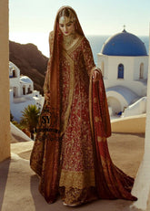 An exquisite Angrakha style that harmoniously combines elements of high fashion, unique design and manual craftsmanship. Angrakha is a noble style and modern fashion line. Sensual luxury wedding dresses Shazia Yasin addressed to brides wishing subtly emphasize their individuality.