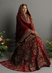 This Deep Maroon bridal dress, with carefully crafted Lehenga Choli details and impeccable finishes, will make every bride feel like a divine princess on her big day.