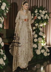 A Pishwas Dress that shimmers like a quiet celebration, made to illuminate your walk down the aisle and wrap every step in a soft, radiant glow. Luxury Lehenga Crafted with meticulous detail, it turns the calm magic of winter into a moment of pure brilliance.