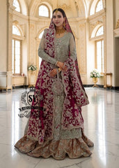 This looks like a great Bridal dress to get married in. Our captivating Bridal Pishwas dress will make you feel unbeatable. An exquisite, unique, and very elegant Lehenga design—discover it now at Shazia Yasin.
Designed for the bride who wants to shine.