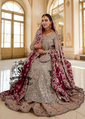 This looks like a great Bridal dress to get married in. Our captivating Bridal Pishwas dress will make you feel unbeatable. An exquisite, unique, and very elegant Lehenga design—discover it now at Shazia Yasin.
Designed for the bride who wants to shine.