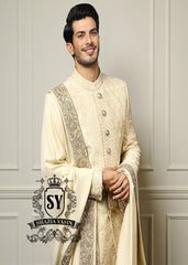 Luxury Men's Sherwani Melbourne Florida USA Designer Pakistani Sherwani Shawl-Style Men's Designer Suits
