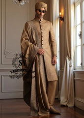 Men's Burlywood sherwani Suits for Weddings, Modern sherwani Suits, Wedding sherwani Suits for Men 2025