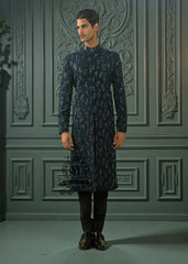 Majestic Blue Sherwani is a symbol of refinement and royal elegance, a timeless classic especially when we talk about wedding sherwani suits.