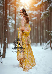 Urobilin Bridal Sharara UK USA Canada Buy Traditional Pakistani Wedding Sharara Designs