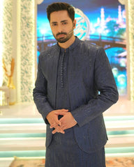 Elegant blue Prince Coat always looks great at a wedding Apparel For A Brighter Shine