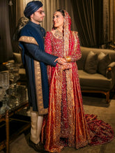 NCS Red Balsam Peshwas and Lehenga Bridal Wear