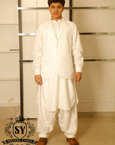 Off White Waistcoat Suit Experience luxury with superior craftsmanship with Premium Casual Wear