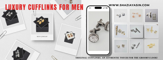 Check out our wide range of luxury cufflinks for men. You'll find the best collection of cufflinks at Shazia Yasin.