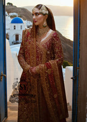 An exquisite Angrakha style that harmoniously combines elements of high fashion, unique design and manual craftsmanship. Angrakha is a noble style and modern fashion line. Sensual luxury wedding dresses Shazia Yasin addressed to brides wishing subtly emphasize their individuality.