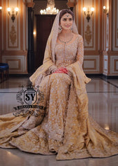 Golden Glow Wedding Dress: A Magical Transformation.
Discover the enchanting Pishwas Wedding Dress that blends timeless elegance with modern farshi lehenga design. Perfect for the sophisticated bride!
