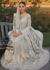 The Anarkali Lehenga style bridal dress is the embodiment of tenderness, sophistication and shine. For the bride who wants to combine classics, restraint and modern glamour.