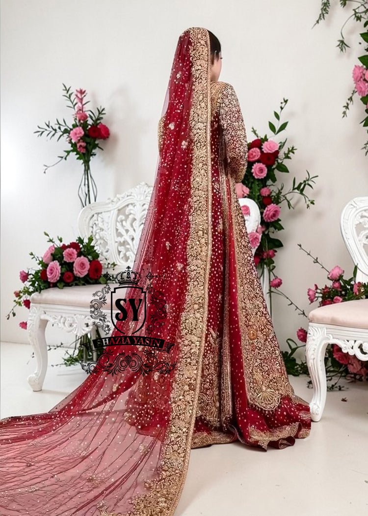 A vision of radiance and romance, custom-created for the stunning Bride. Every shimmering detail of this bridal gown Lehenga dress was designed to move with grace and leave a lasting impression. Witness the magic unfold—from her fitting session to the unforgettable wedding day.