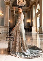 Fantastic Bridal dress in bright Crystal color will make your look extraordinary Original cut, luxurious embellishments, seductive Lehenga Choli style.