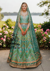 Every bead caught the light, every embellishments detail told a story — a whimsical, luxurious Pakistani wedding of our stunning bride in the exquisite embellished lehenga choli bridal dress.