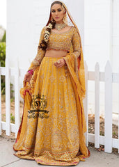 Envelop yourself in the magic of this Fluorescent Orange bridal dress is a perfect example of elegance and craftsmanship, designed for the bride who desires an unforgettable Mayon look.