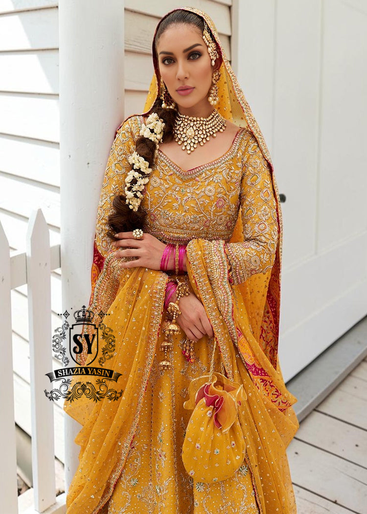 Envelop yourself in the magic of this Fluorescent Orange bridal dress is a perfect example of elegance and craftsmanship, designed for the bride who desires an unforgettable Mayon look.