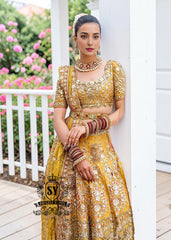 The Sunglow wedding Lehenga choli is a stunning choice for Mayon brides who desire a blend of modern sophistication and timeless elegance.
