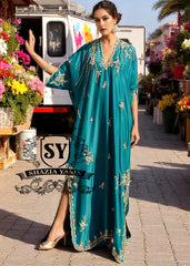 Luxury Kaftan Style Dress With Royal Embellishments UK USA Canada Australia Kaftan Dresses Design in Pakistan