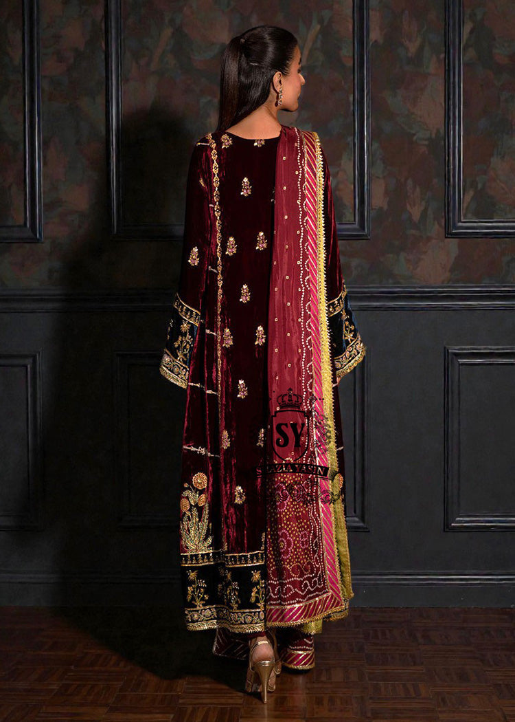 Velvet dresses, a timeless winter wardrobe classic, are revamped for the New Year's wedding parties