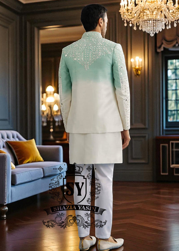 Traditional Prince Coat Suits Baltimore Maryland USA Mirror Embroidered Prince Coat Brands in Pakistan