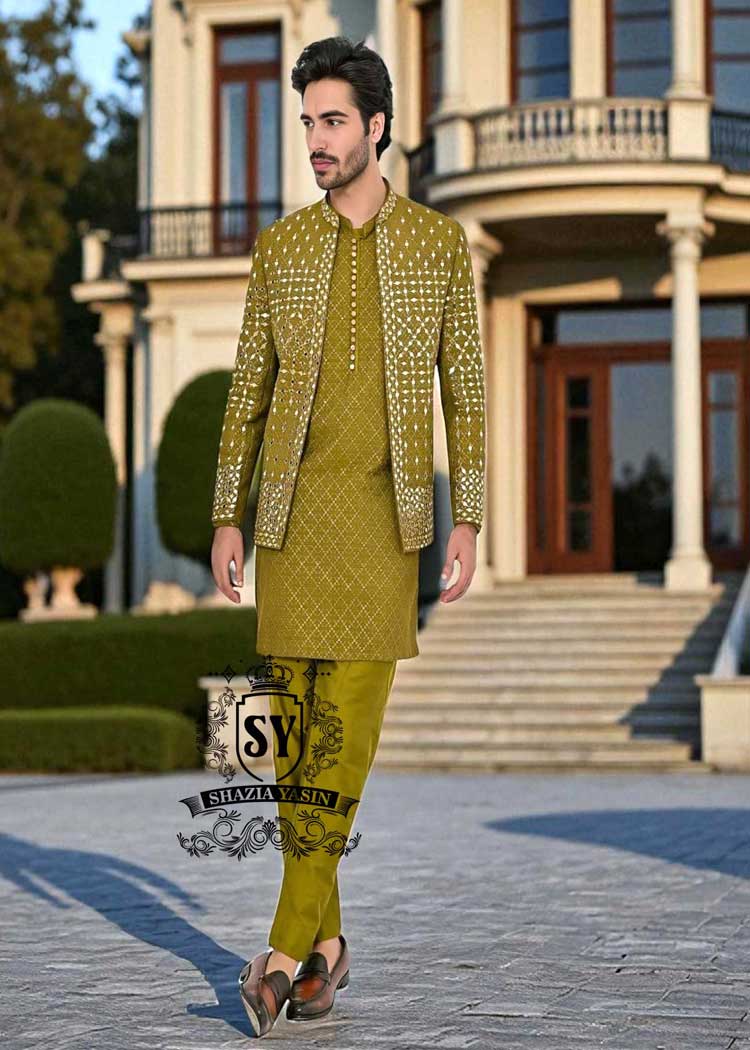 Pakistani Designer Prince Coats for Festive Season Artesia California CA USA Mens Prince Coats for Mehndi Events