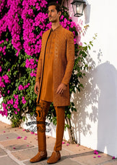 Latest arrival - feast your eyes on this stunning creation Prince Coat featuring vibrant thread embroidery and ethereal soft silk kurta Pajama.
