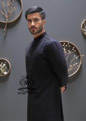 Latest Sherwani Suit Mens Wedding Decatur Georgia USA Bespoke Wedding and Formal Wear Black Sherwani Suits