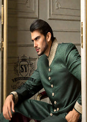 Shazia Yasin Sherwani wedding dress is a unique wearable piece of art to be cherished and passed on.
Every dress tells a story and celebrates SY Couture of our groom.