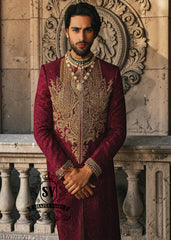 Luxury Pakistani Menswear Sherwani for Groom Phoenix Arizona USA Traditional Indian Wedding Fashion
