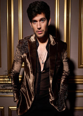 Stylish Tuxedo Suits for Men with Class UK USA Canada Australia Brown Velvet Tuxedo Suits for True Gentlemen
