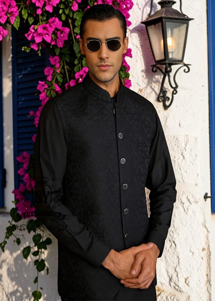 Our Waistcoat dress is the definition of understated luxury. Its tonal floral embroidery with an elegant, button-down front with round buttons adds a modern touch, while the impeccably tailored Waistcoat lends a dreamy, classic feel.