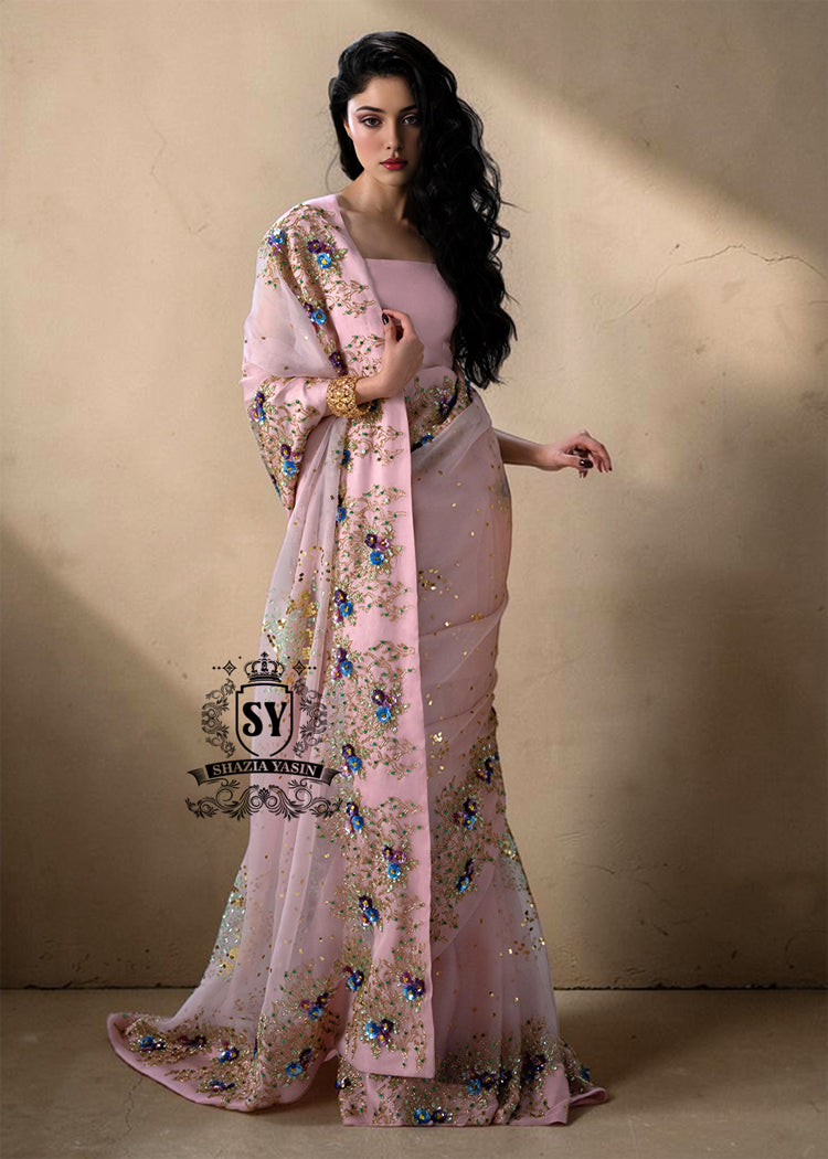 Pale pink Saree Wedding Dress Colorado Springs Colorado Luxury Saree Bridal Dresses buy Bridal Sarees