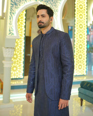 Elegant blue Prince Coat always looks great at a wedding Apparel For A Brighter Shine