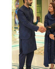 Elegant blue Prince Coat always looks great at a wedding Apparel For A Brighter Shine