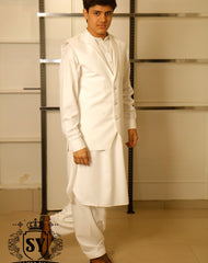 Off White Waistcoat Suit Experience luxury with superior craftsmanship with Premium Casual Wear